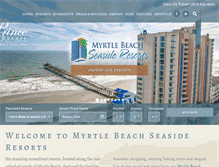 Tablet Screenshot of myrtlebeachseasideresorts.com